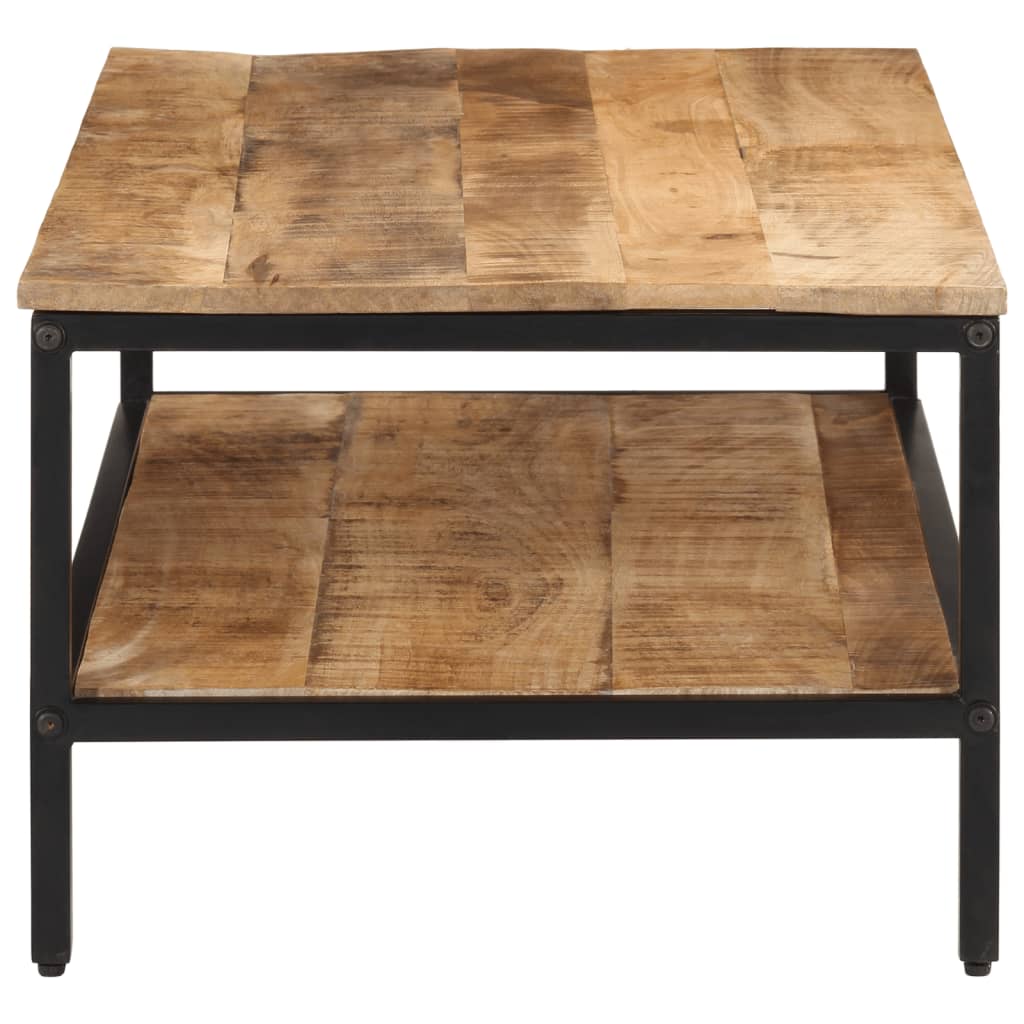 Table basse 100x50x35 cm bois de manguier massif brut - XIOS