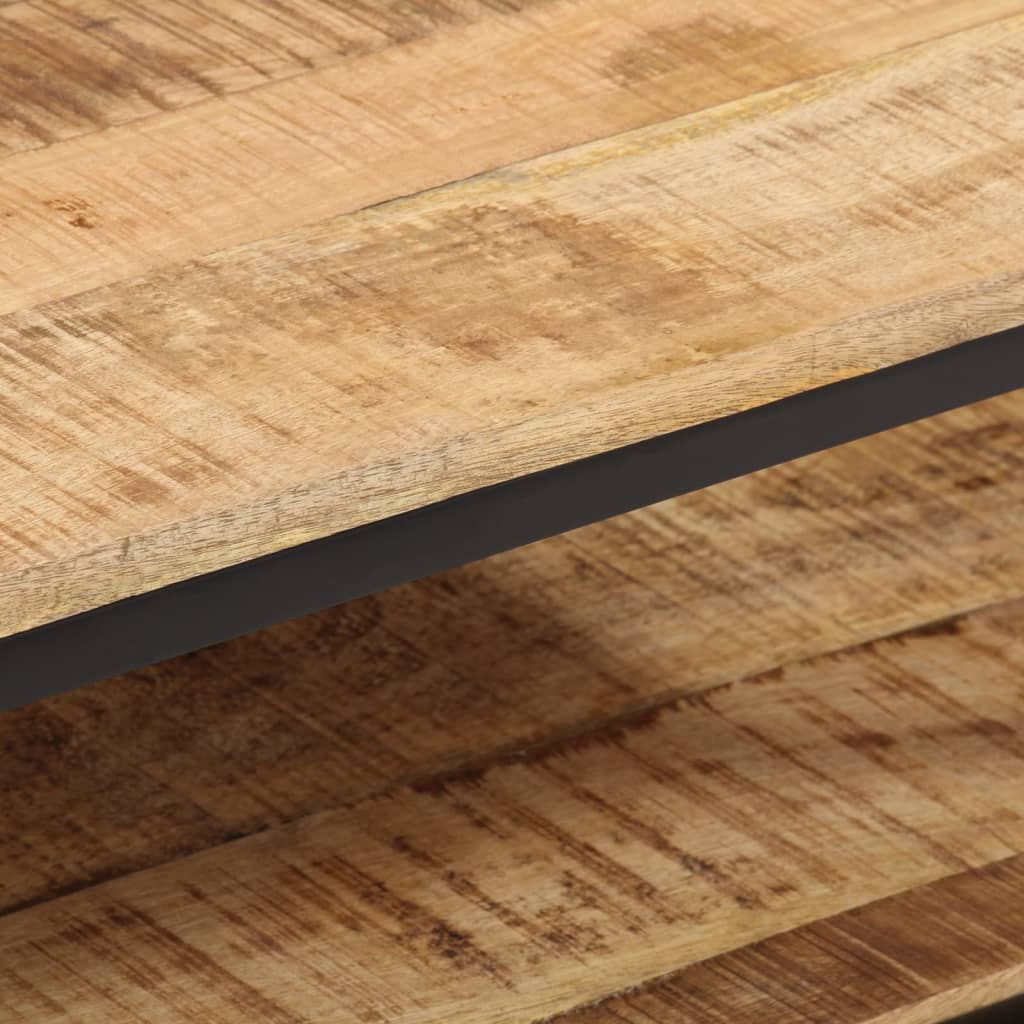 Table basse 100x50x35 cm bois de manguier massif brut - XIOS