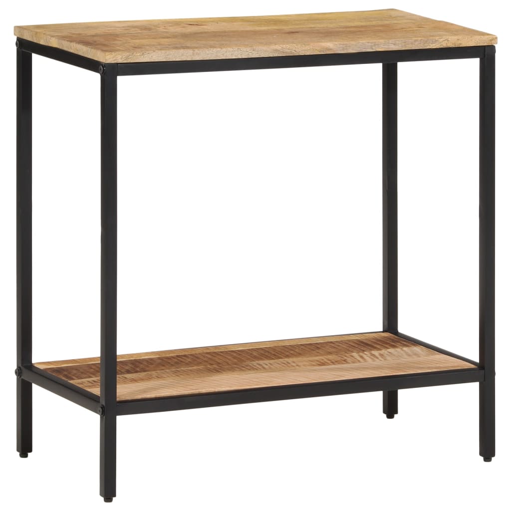Table console 70x35x70 cm bois de manguier massif brut - XIOS