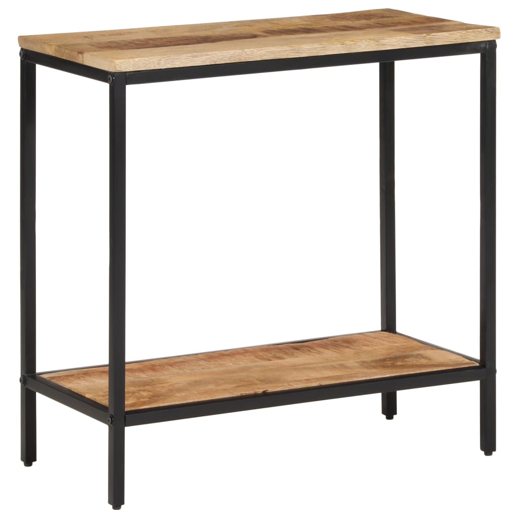 Table console 70x35x70 cm bois de manguier massif brut - XIOS
