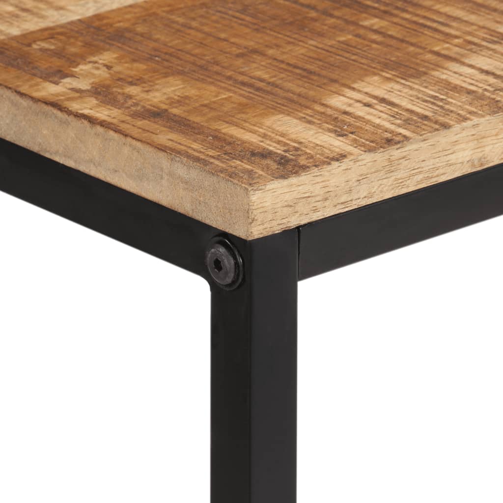 Table console 100x35x70 cm bois de manguier massif brut - XIOS