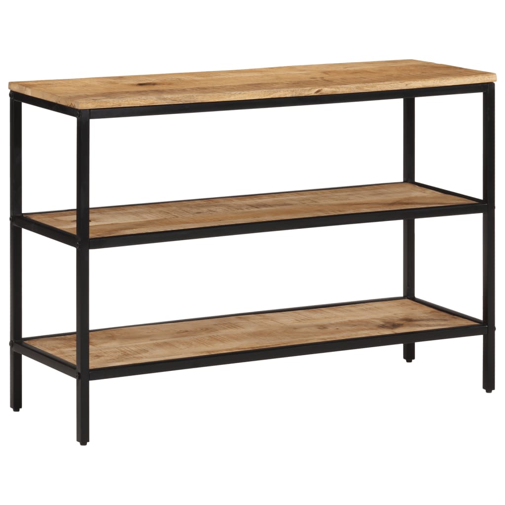 Table console 100x35x70 cm bois de manguier massif brut - XIOS