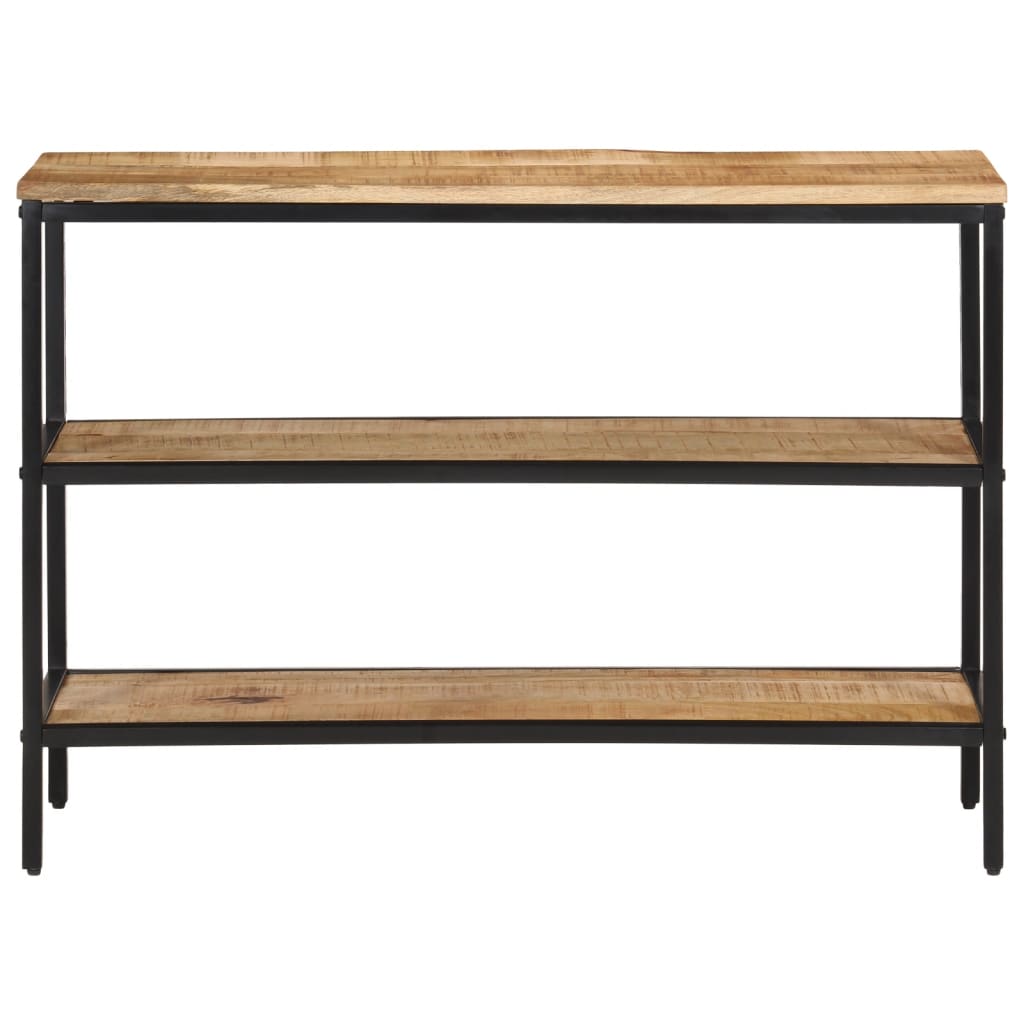 Table console 100x35x70 cm bois de manguier massif brut - XIOS