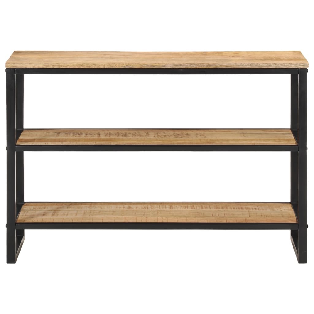Table console 100x35x70 cm bois de manguier massif brut - XIOS