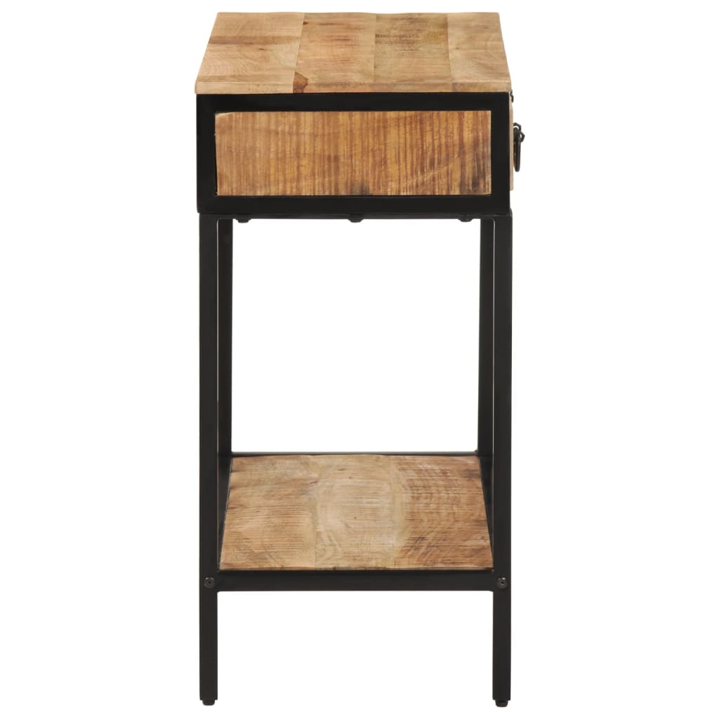 Table console 70x35x70 cm bois de manguier massif brut - XIOS