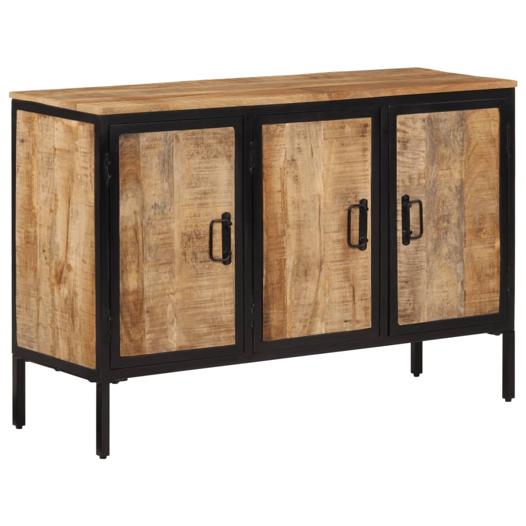 Buffet 105x35x70 cm bois de manguier brut massif - XIOS