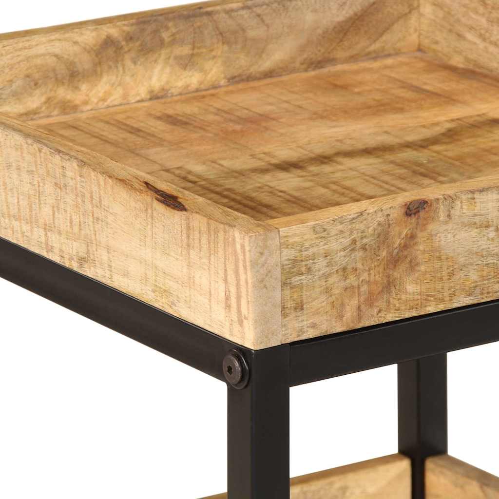 Table d'appoint Marron 35 x 35 x 45 cm bois de manguier massif - XIOS