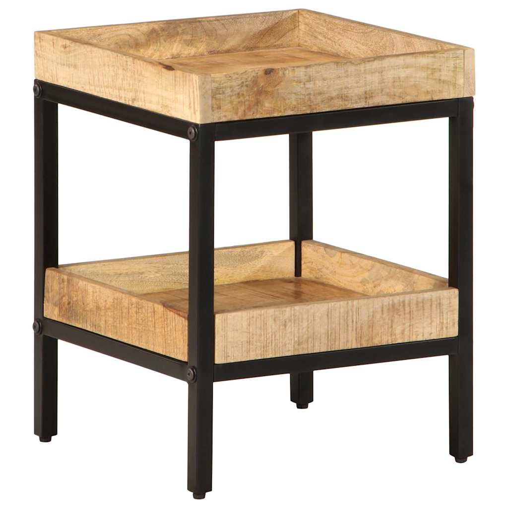 Table d'appoint Marron 35 x 35 x 45 cm bois de manguier massif - XIOS