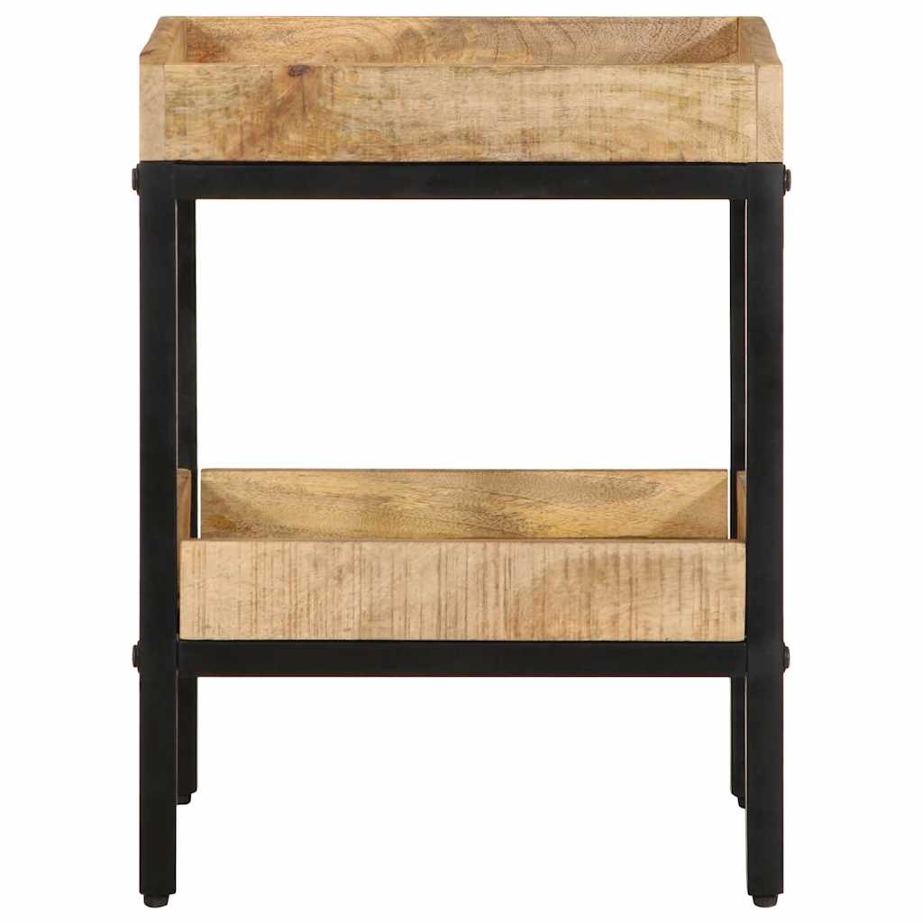 Table d'appoint Marron 35 x 35 x 45 cm bois de manguier massif - XIOS