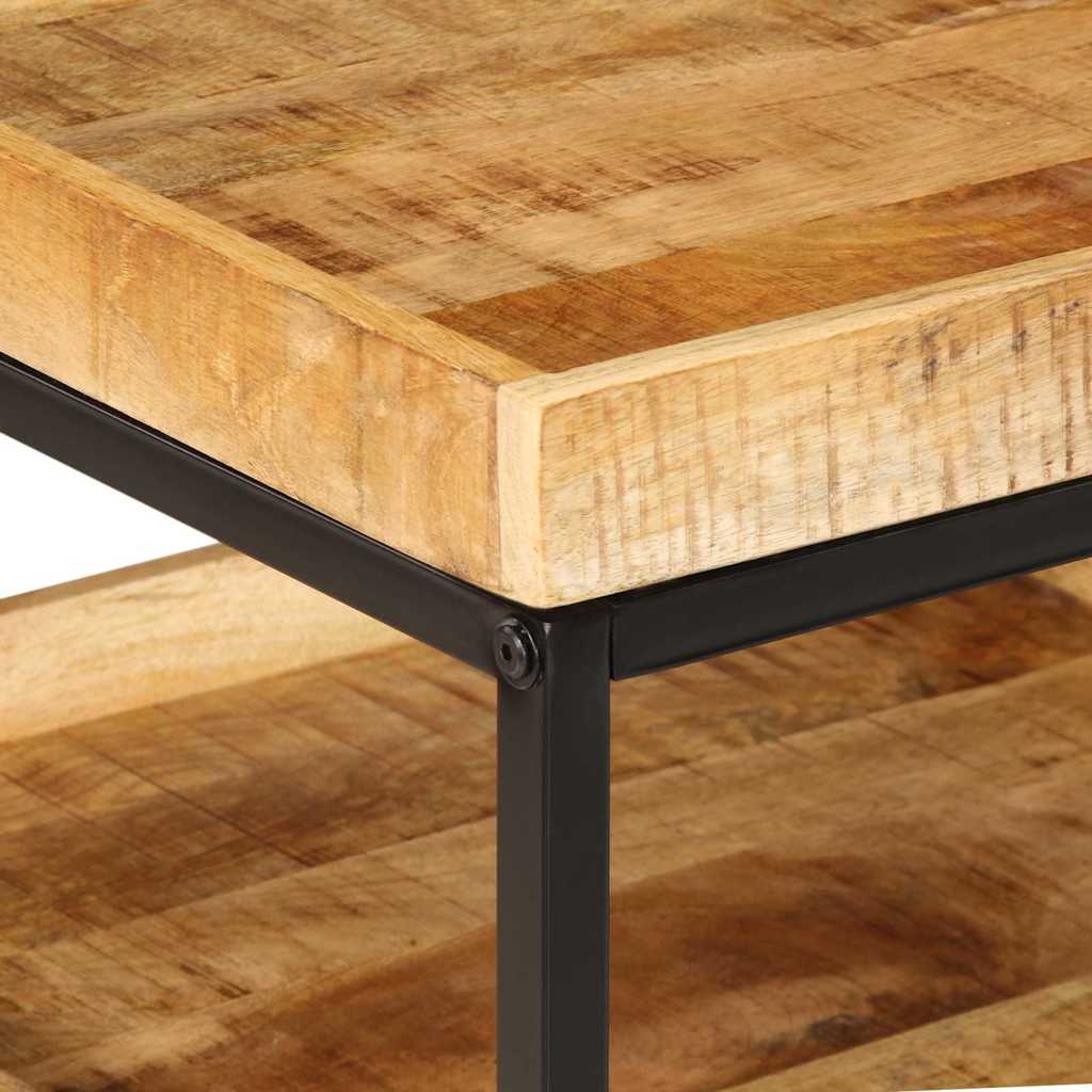 Table d'appoint Marron 55 x 55 x 45 cm bois de manguier massif - XIOS