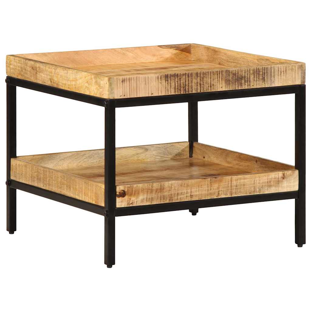 Table d'appoint Marron 55 x 55 x 45 cm bois de manguier massif - XIOS