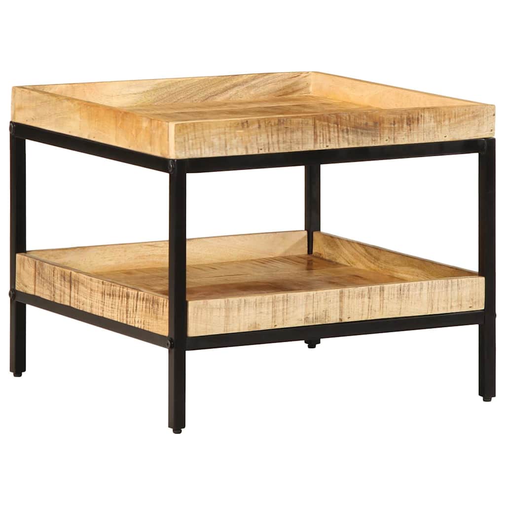 Table d'appoint Marron 55 x 55 x 45 cm bois de manguier massif - XIOS