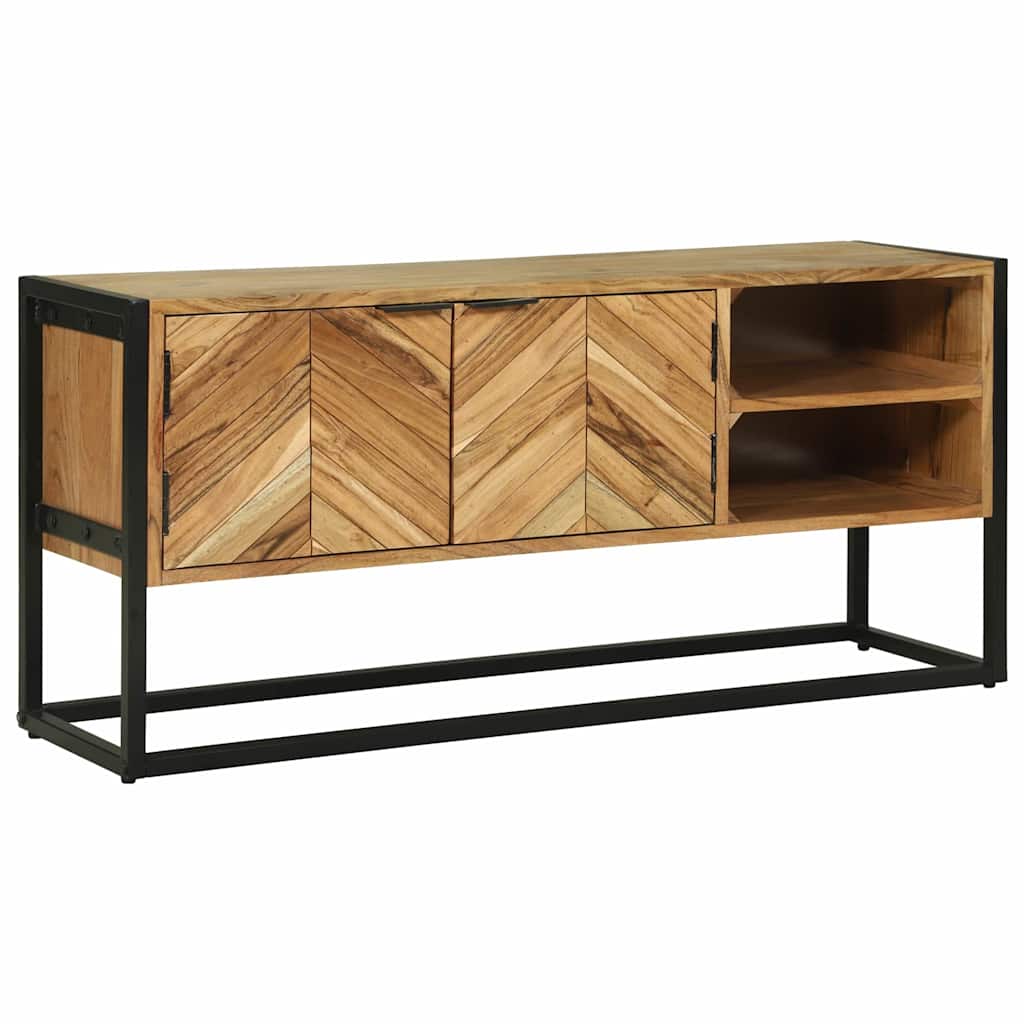 Meuble TV Marron 110 x 30 x 50 cm Bois d'acacia massif - XIOS