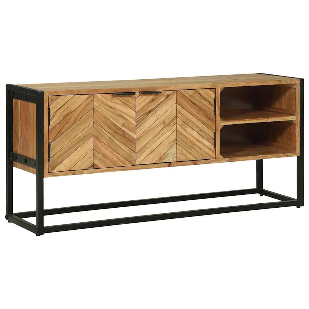Meuble TV Marron 110 x 30 x 50 cm Bois d'acacia massif - XIOS