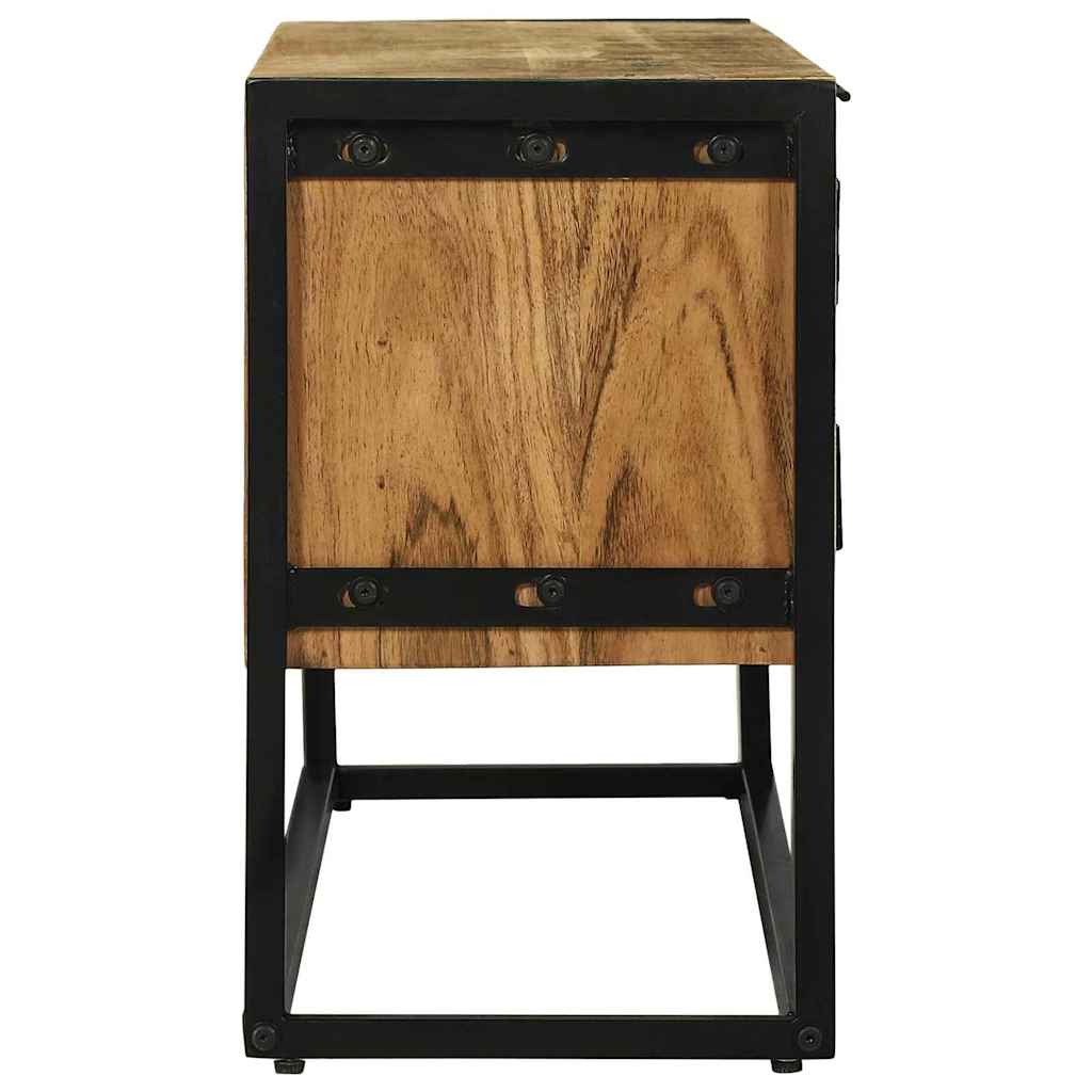 Meuble TV Marron 110 x 30 x 50 cm Bois d'acacia massif - XIOS