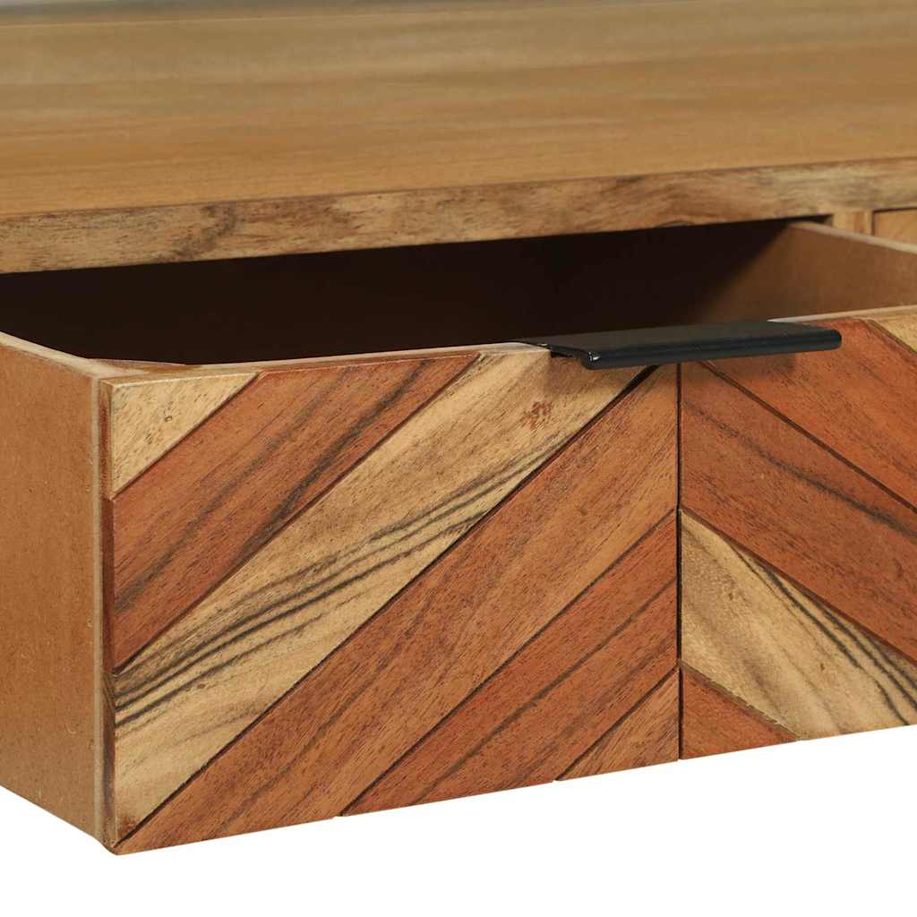 Meuble TV Marron 100 x 35 x 50 cm Bois d'Acacia Massif - XIOS