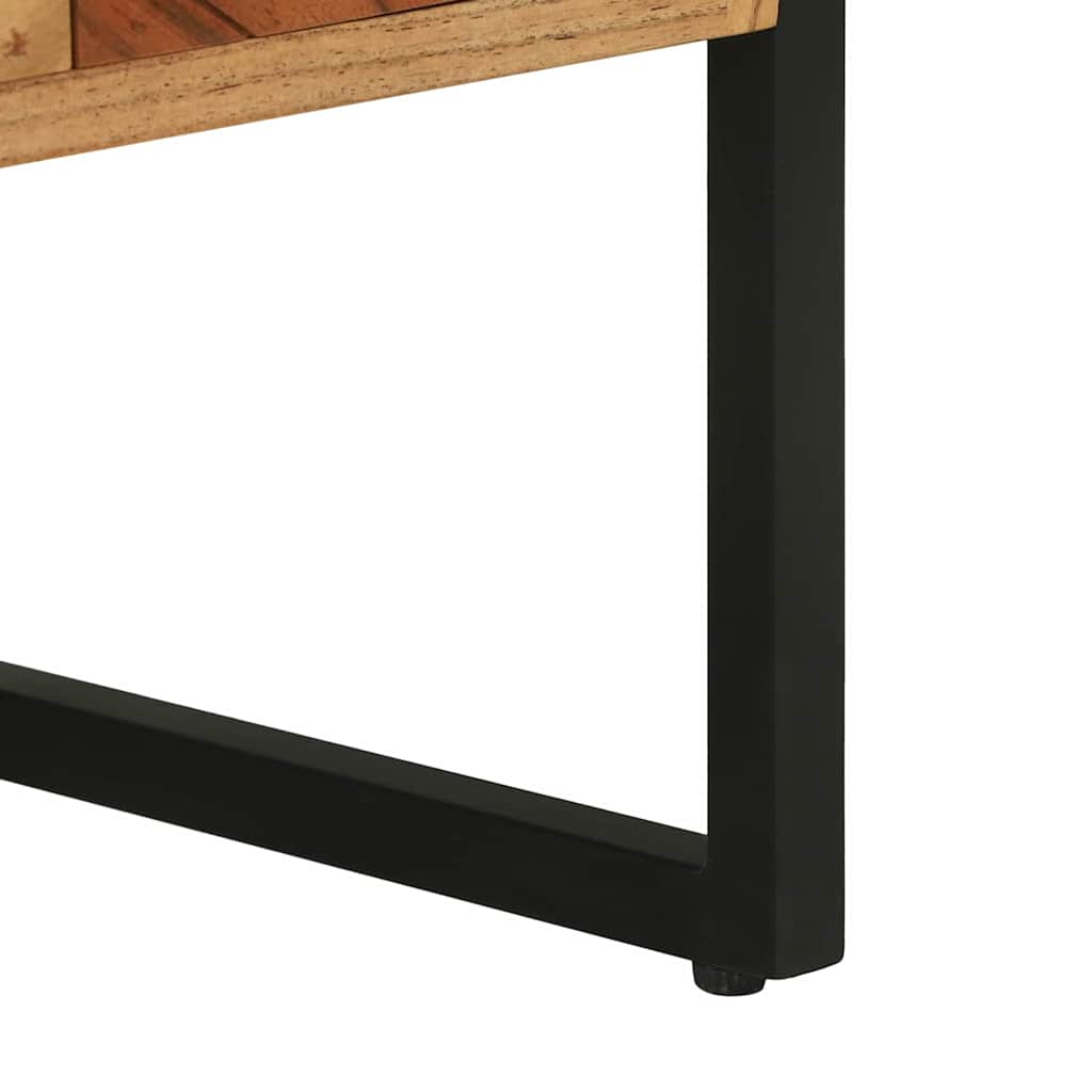 Meuble TV Marron 100 x 35 x 50 cm Bois d'Acacia Massif - XIOS
