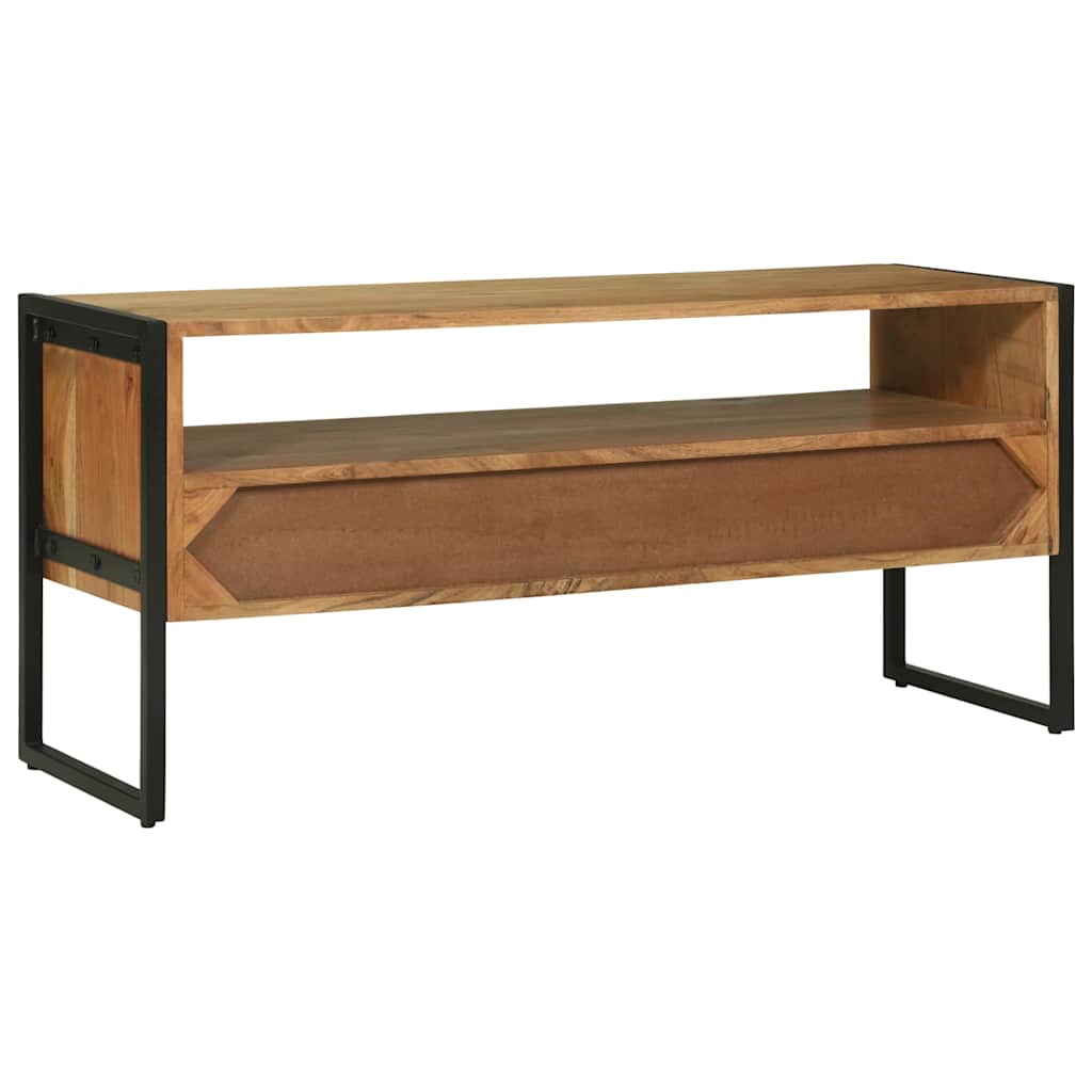 Meuble TV Marron 100 x 35 x 50 cm Bois d'Acacia Massif - XIOS