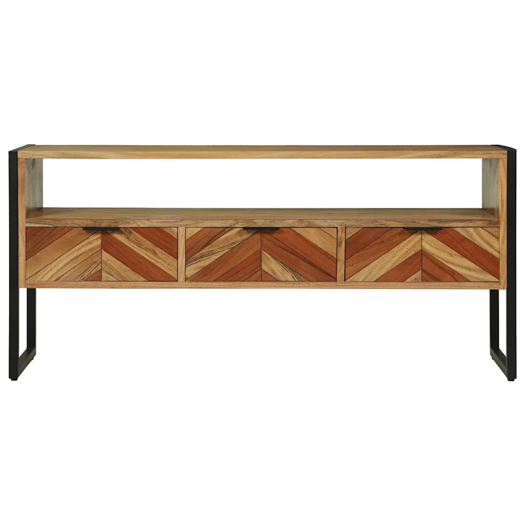 Meuble TV Marron 100 x 35 x 50 cm Bois d'Acacia Massif - XIOS