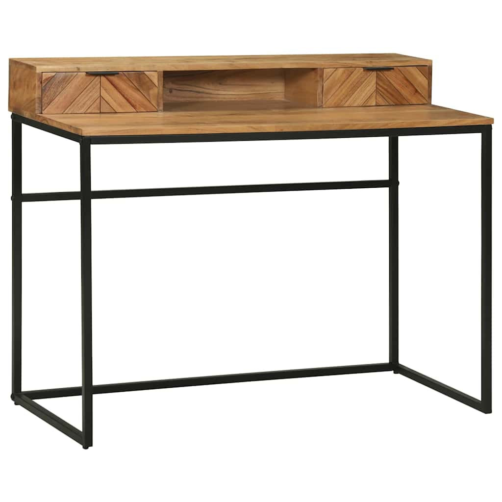 Bureau avec tiroir Marron 110 x 50 x 87 cm Bois d'acacia massif - XIOS