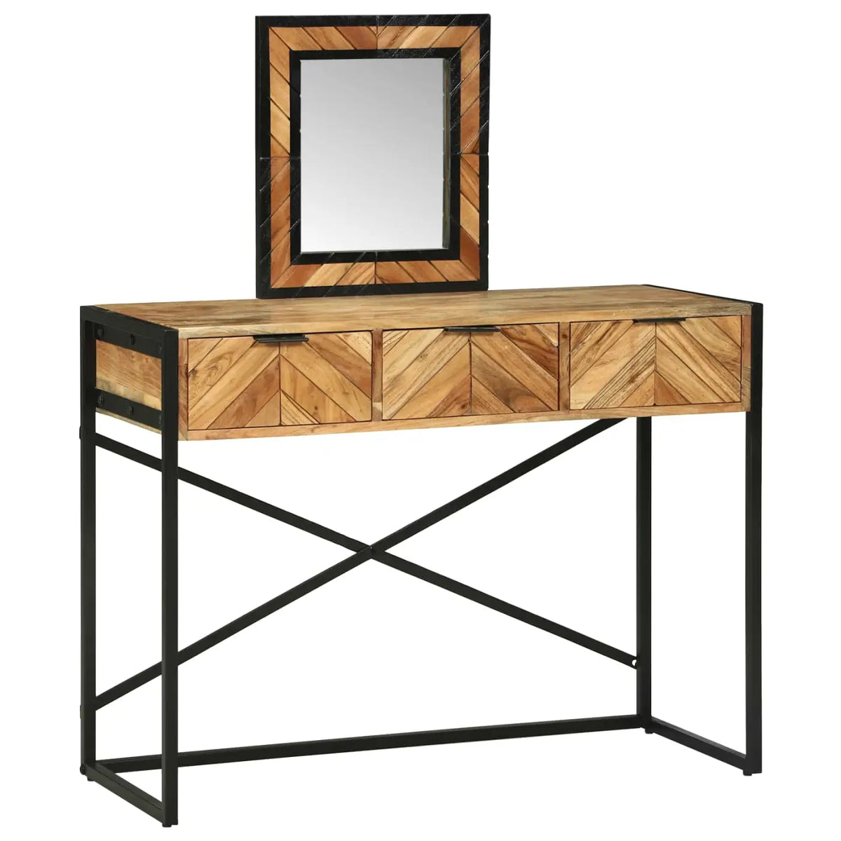 Table de Toilette Marron 100 x 40 x 120 cm Bois d’Acacia Massif - XIOS