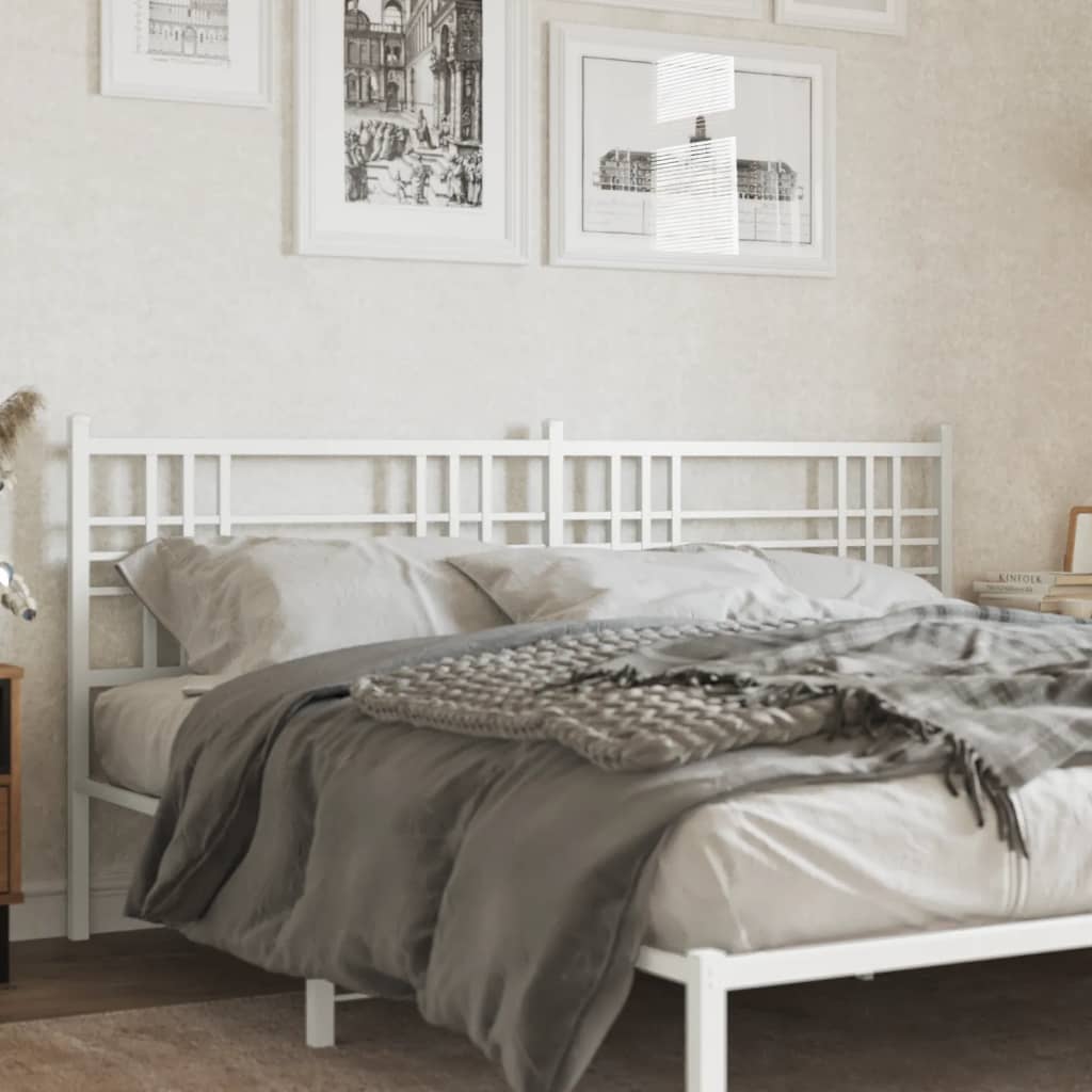 Tête de lit métal blanc 200 cm - XIOS