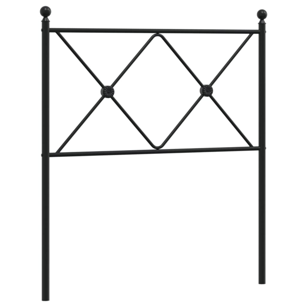 Tête de lit métal noir 80 cm - XIOS