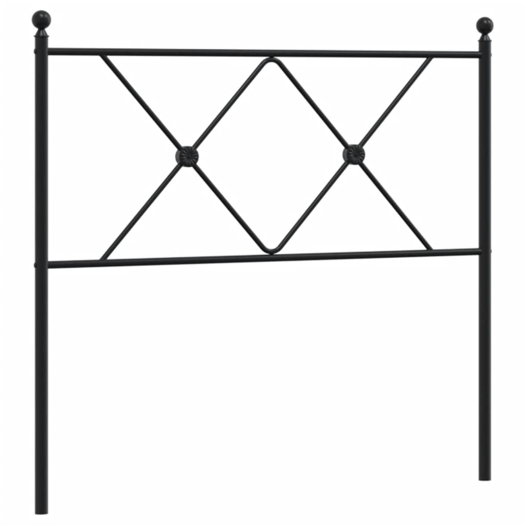 Tête de lit métal noir 90 cm - XIOS