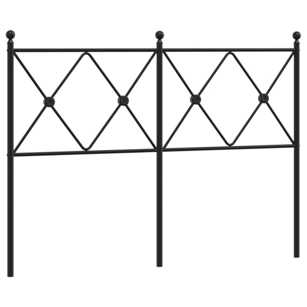Tête de lit métal noir 120 cm - XIOS