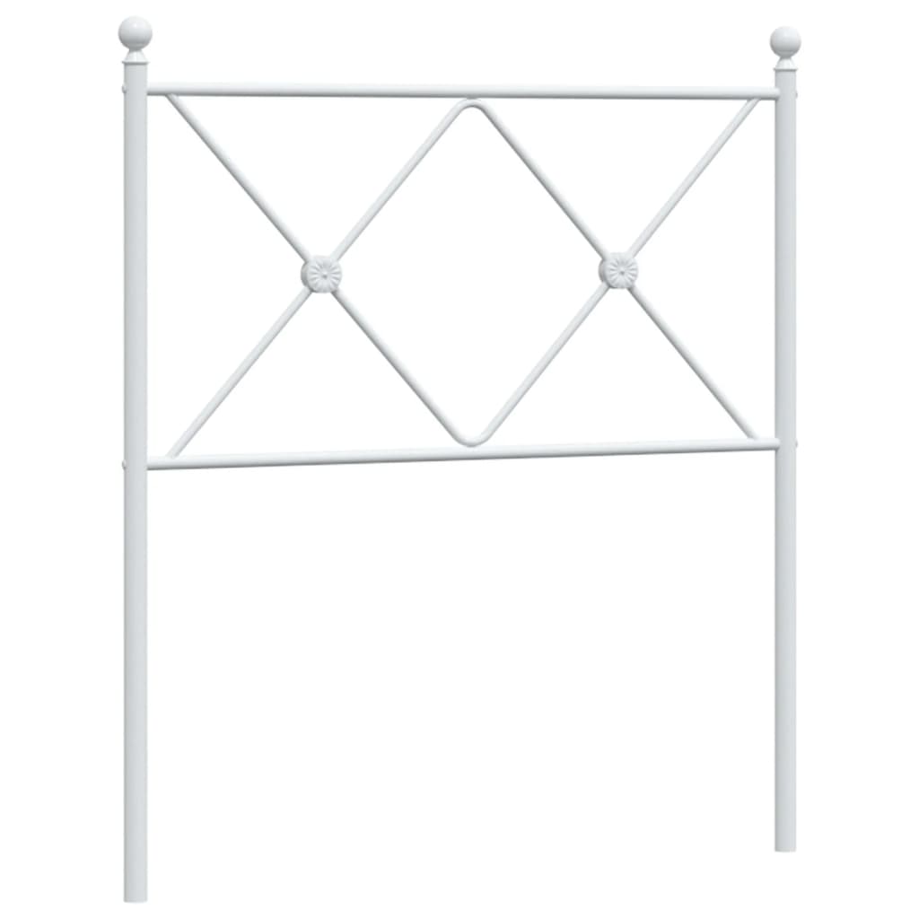 Tête de lit métal blanc 80 cm - XIOS