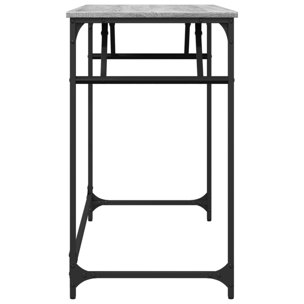 Bureau sonoma gris bois d'ingénierie et acier enduit de poudre - XIOS