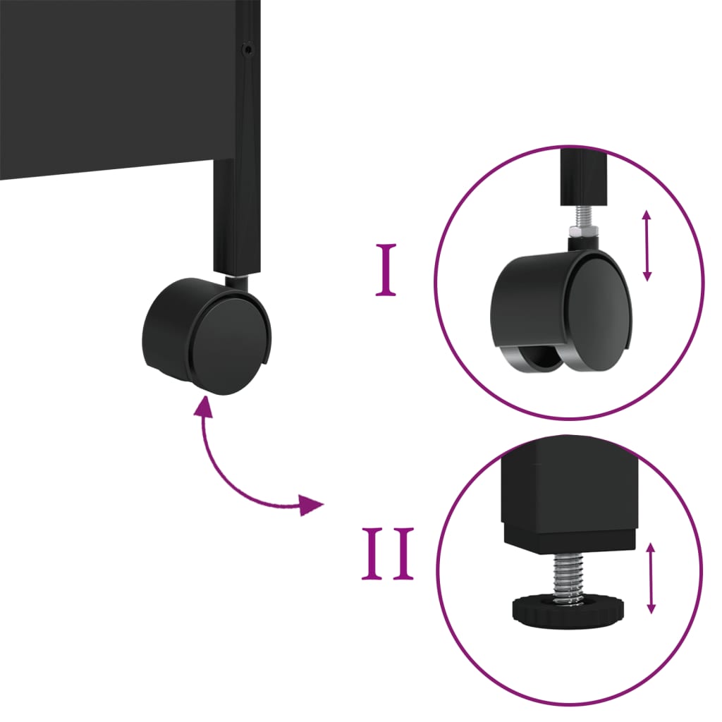 Chariot de cuisine chêne fumé 45x35x89,5 cm bois d'ingénierie - XIOS