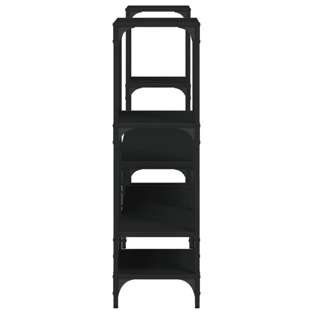 Meuble TV noir 206,5x28,5x95 cm Bois d'ingénierie - XIOS