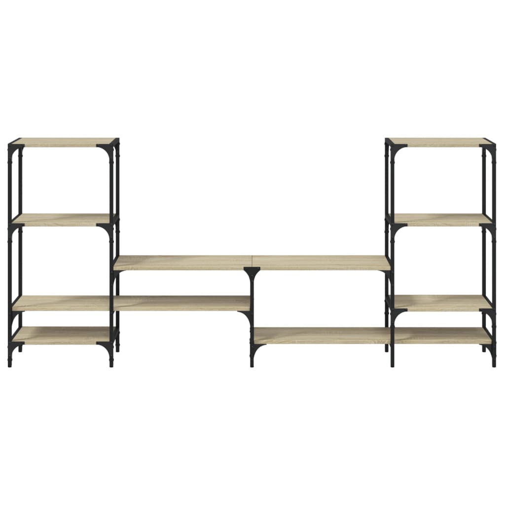 Meuble TV chêne sonoma 206,5x28,5x95 cm bois d'ingénierie - XIOS