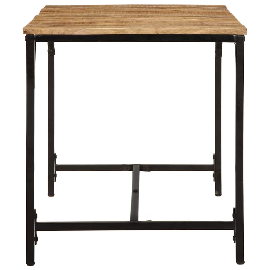 Table à manger 140x70x75 cm bois de manguier massif brut - XIOS