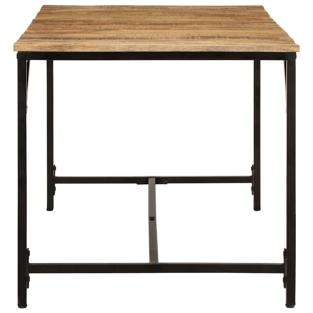 Table à manger 160x80x75 cm bois de manguier massif brut - XIOS