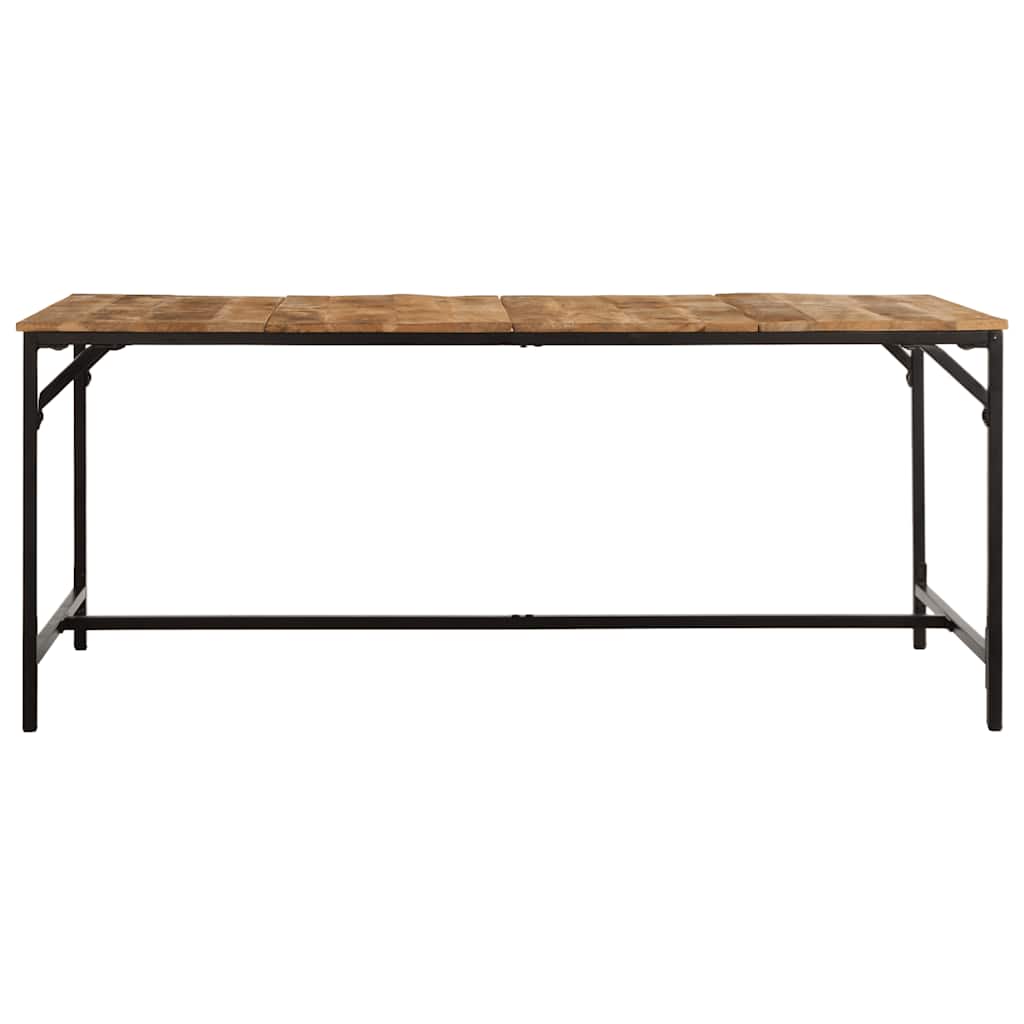 Table à manger 180x90x75 cm bois de manguier massif brut
