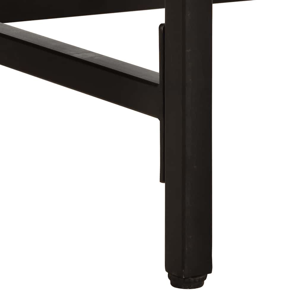 Table à manger 180x90x75 cm bois de manguier massif brut - XIOS