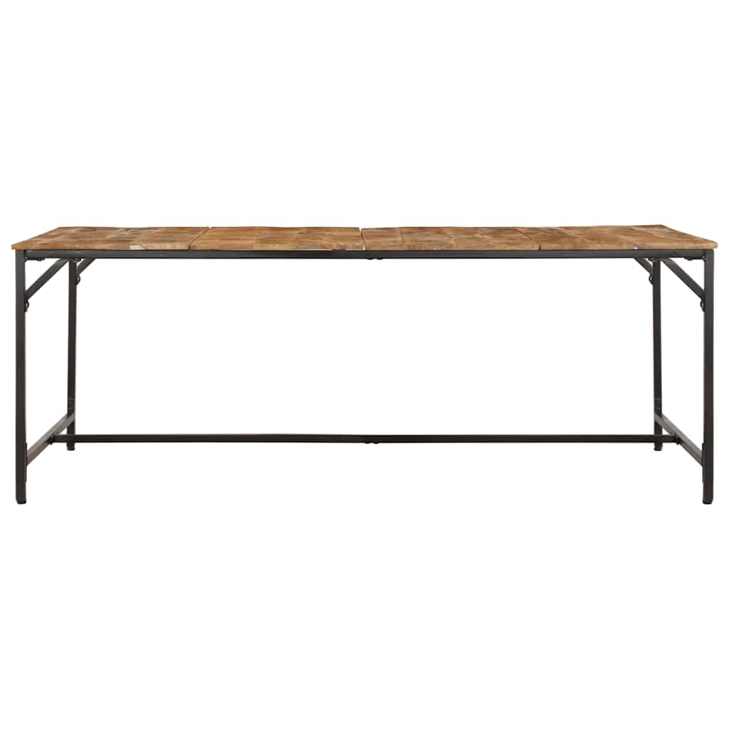 Table à manger 200x100x75 cm bois de manguier massif brut