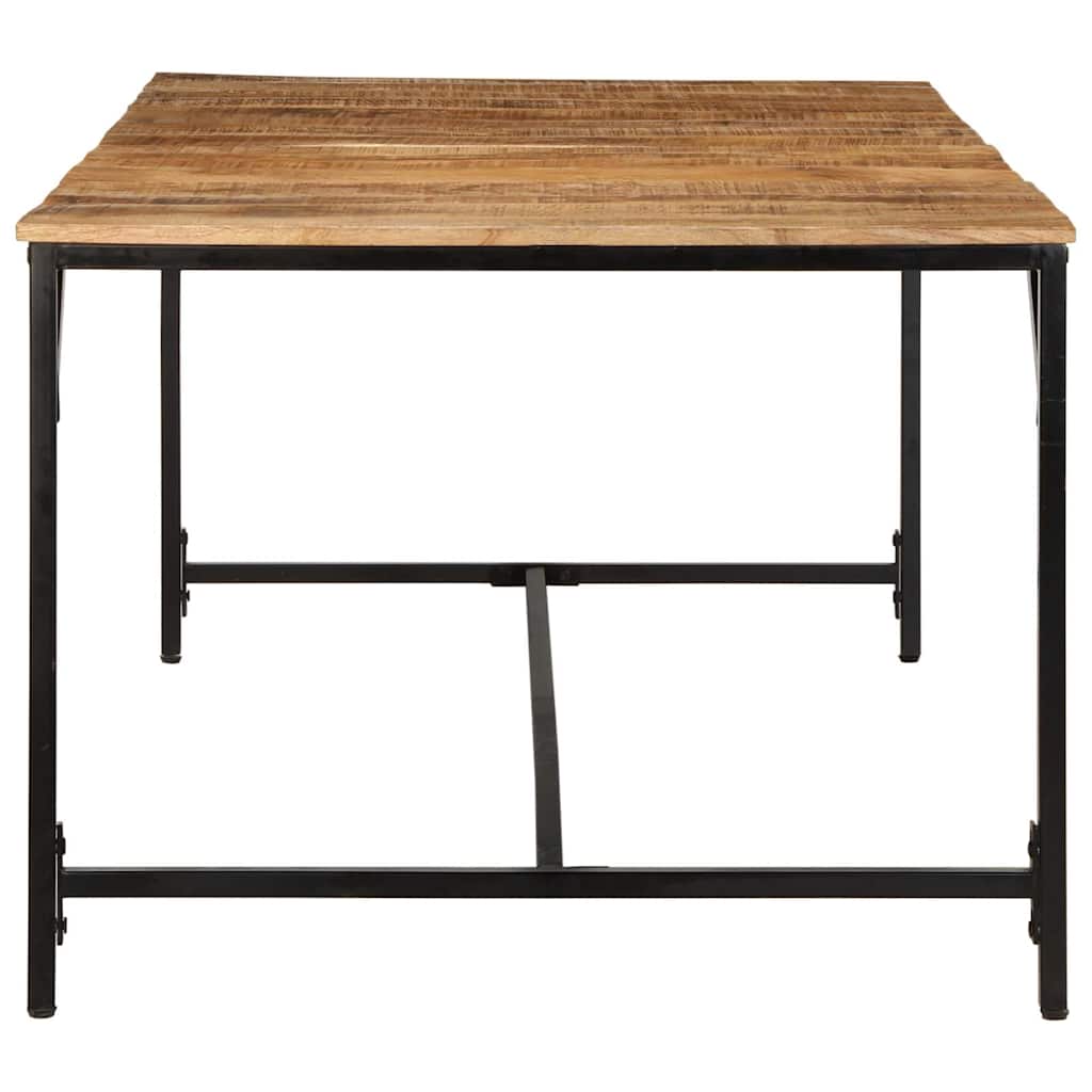 Table à manger 200x100x75 cm bois de manguier massif brut - XIOS