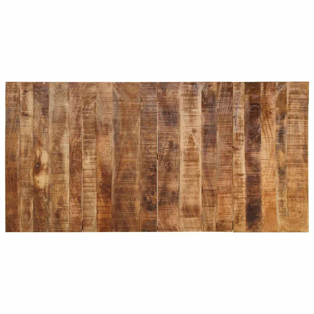 Table à manger 200x100x75 cm bois de manguier massif brut - XIOS