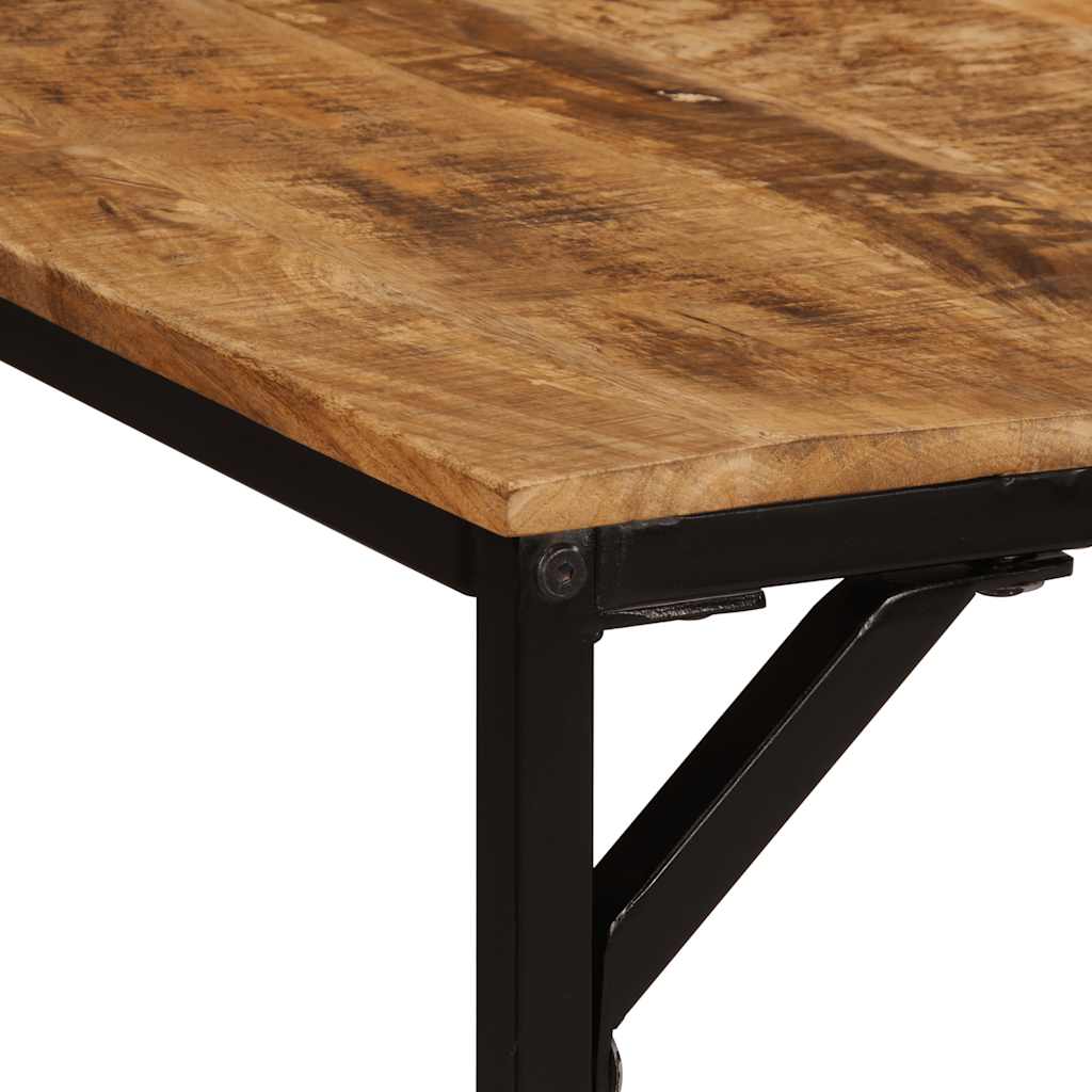 Table à manger 200x100x75 cm bois de manguier massif brut - XIOS