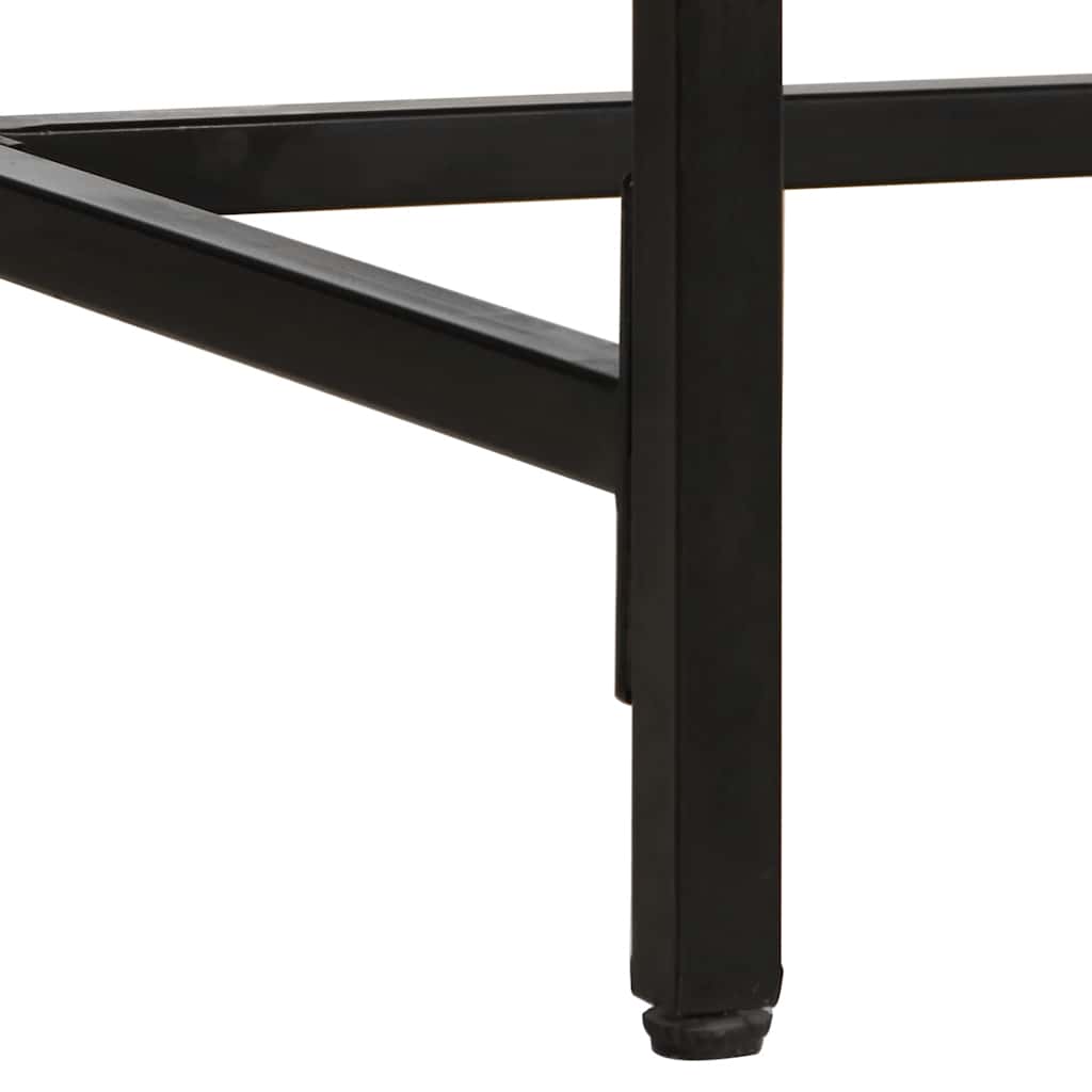 Table à manger 200x100x75 cm bois de manguier massif brut - XIOS