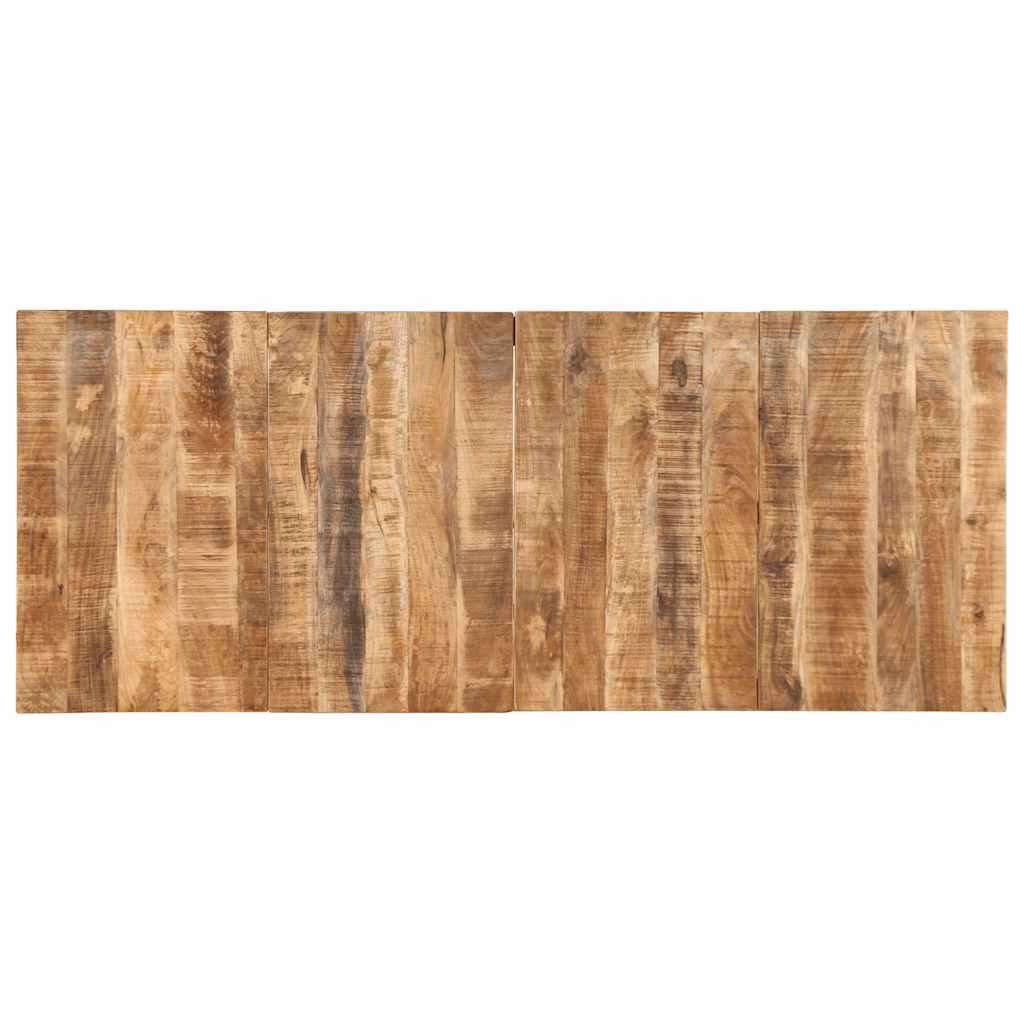 Table à manger 220x90x75 cm bois de manguier massif brut