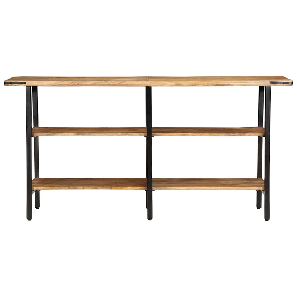 Table console 140x35x70 cm bois de manguier massif
