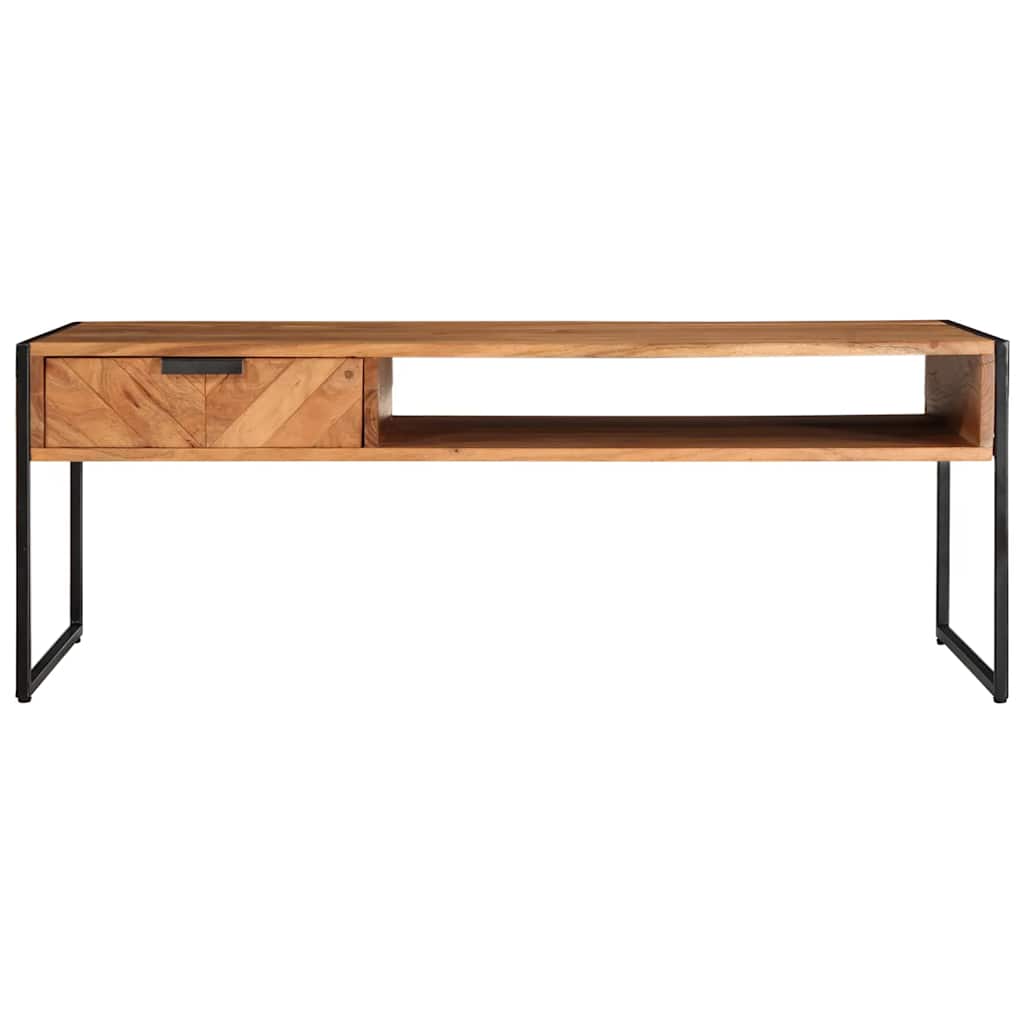 Table basse 110x55x40 cm bois massif d'acacia - XIOS