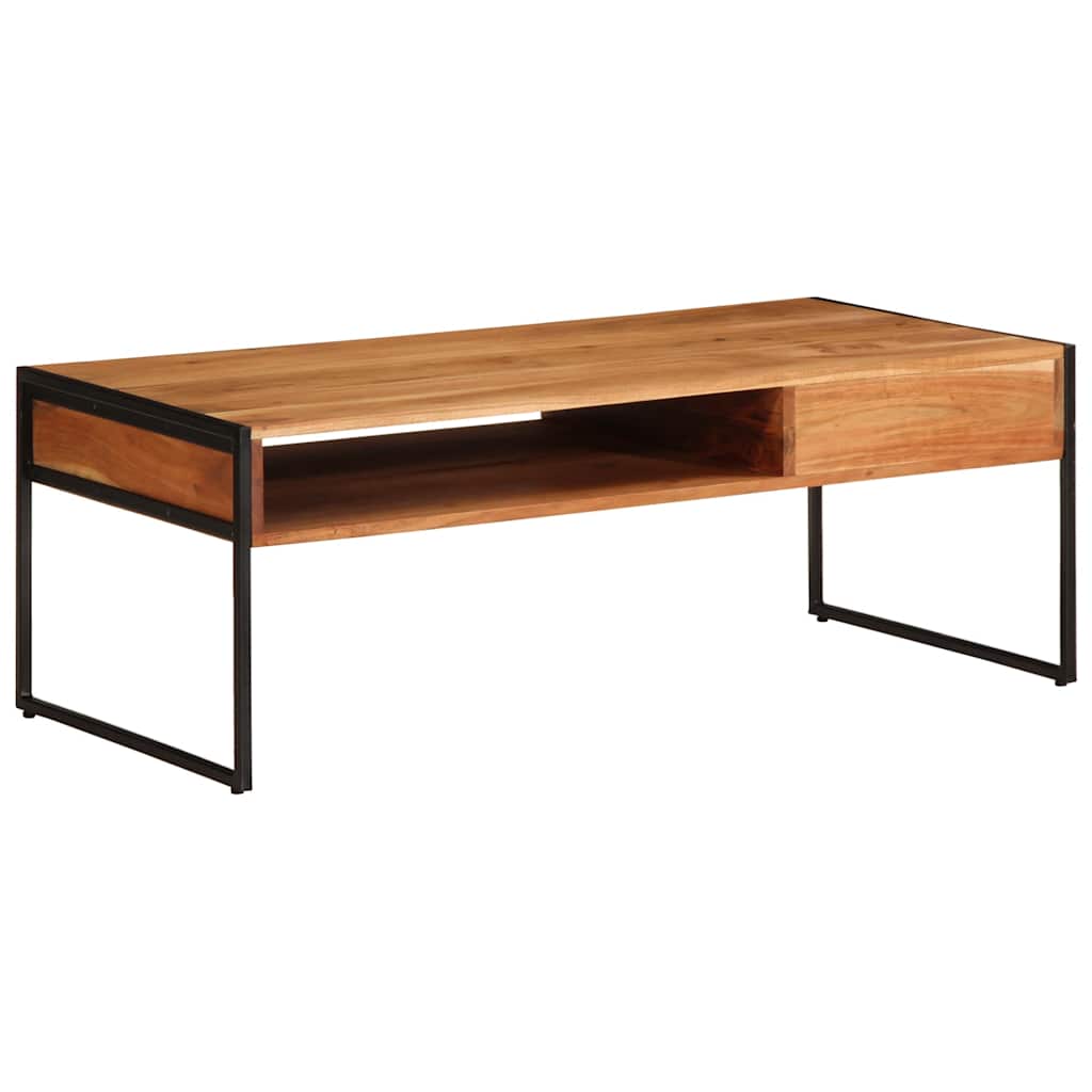 Table basse 110x55x40 cm bois massif d'acacia - XIOS
