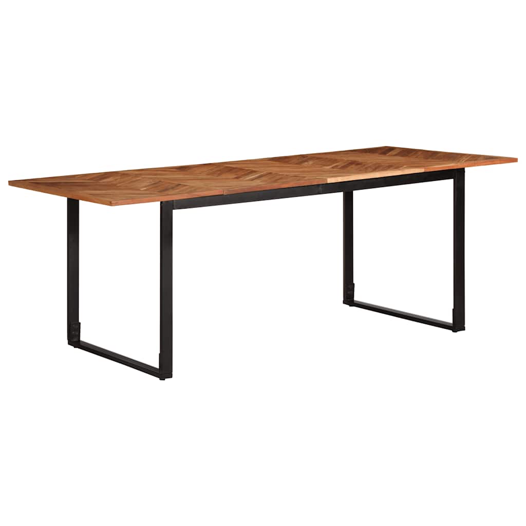 Table à manger 200x100x75 cm bois massif d'acacia - XIOS