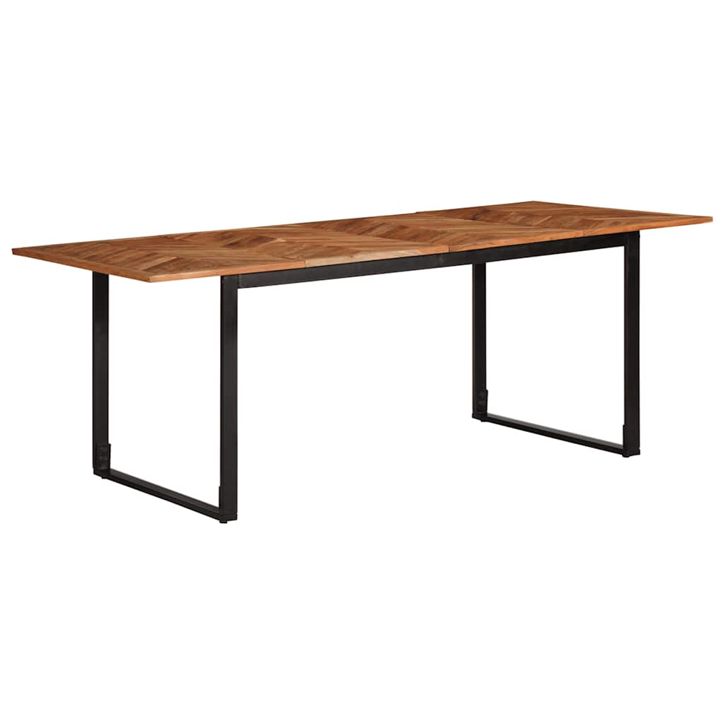 Table à manger 200x100x75 cm bois massif d'acacia - XIOS