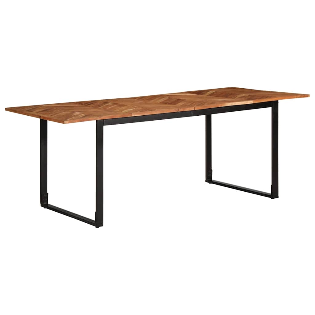 Table à manger 200x100x75 cm bois massif d'acacia - XIOS